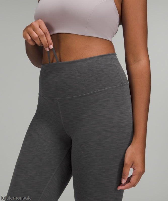 Lululemon Damen DELULU072 | Wunder Train Hochhaushose 25 Graphitgrau Meliert